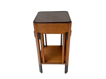 Art Deco Modernist Pedestal by Anton Lucas for N.V. Meubelkunst Leiden, 1920s